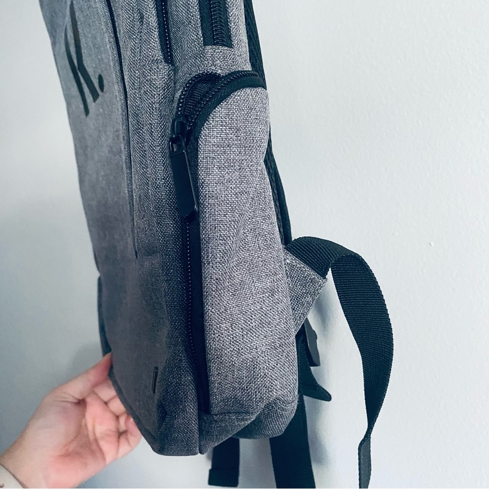 Klarna Kapston Unisex Heather Gray Laptop Bookbag Backpack - Picture 3 of 8